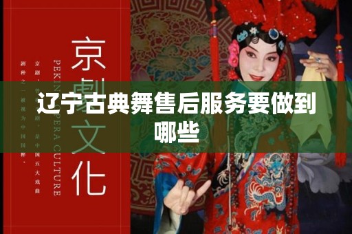 辽宁古典舞售后服务要做到哪些