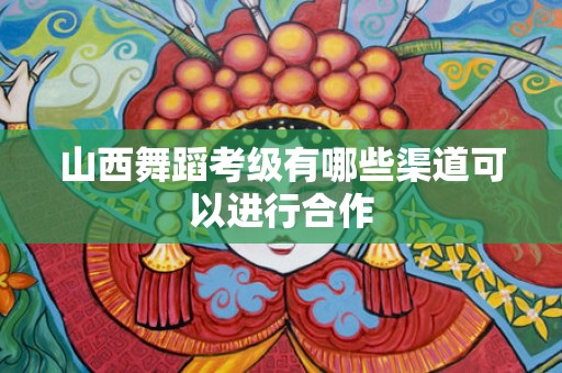 山西舞蹈考级有哪些渠道可以进行合作
