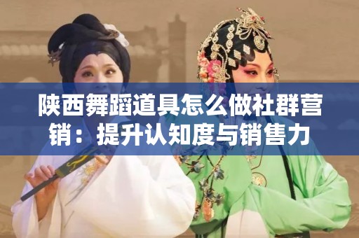 陕西舞蹈道具怎么做社群营销：提升认知度与销售力