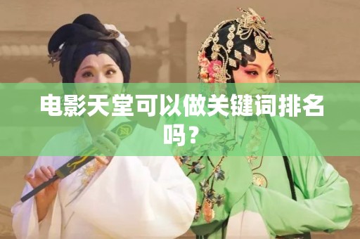 电影天堂可以做关键词排名吗？