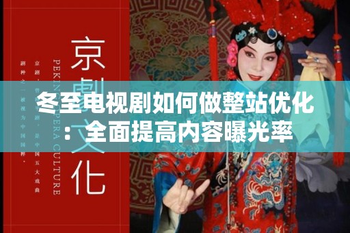 冬至电视剧如何做整站优化：全面提高内容曝光率