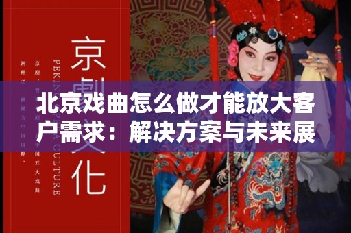 北京戏曲怎么做才能放大客户需求：解决方案与未来展望